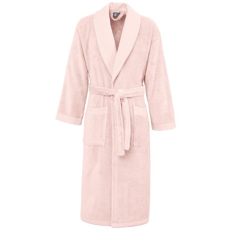 Peignoir de bain mixte col châle Poudre L