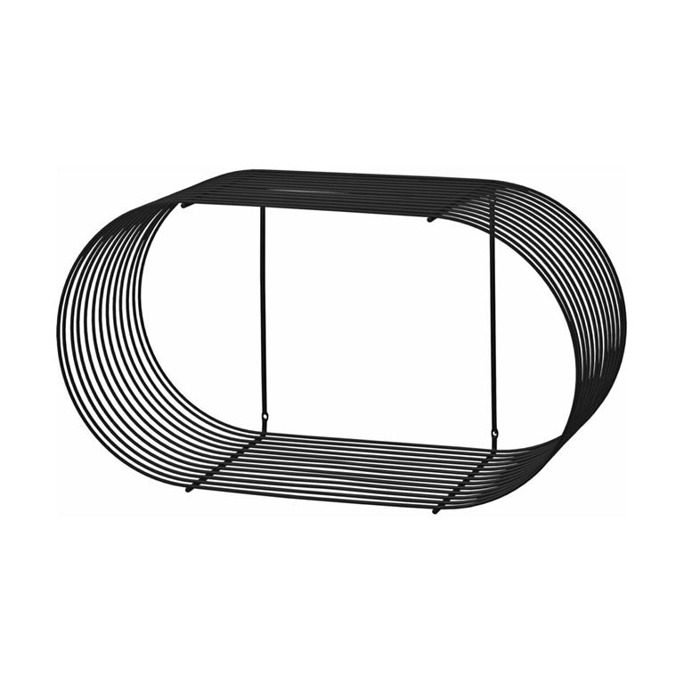 Etagère noire en métal Curva - AYTM