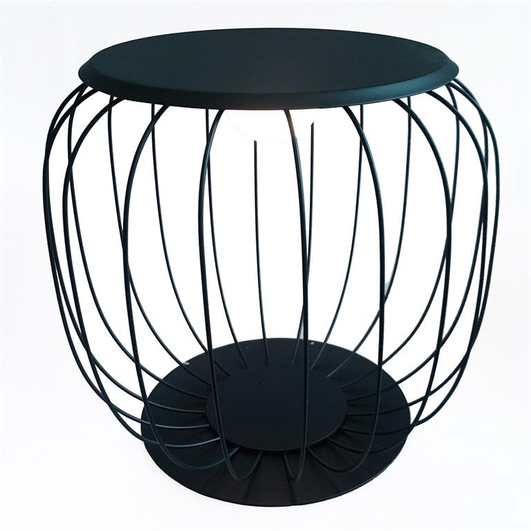 Lanterne sans fil LED Metal Gris H40CM