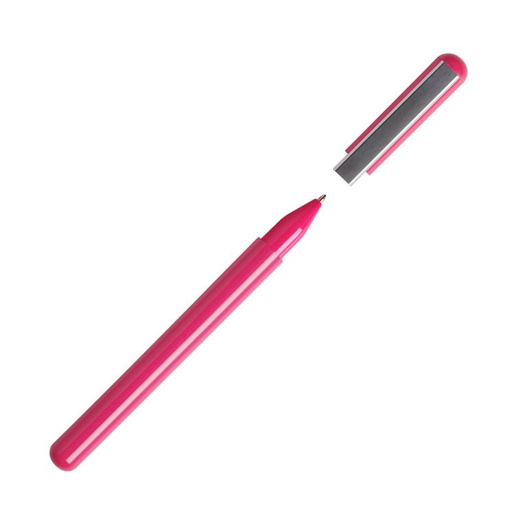 Stylo à bille à encre noire en acier inoxydable rose
