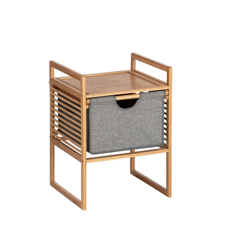 En plus de sa surface de rangement, les articles de décoration, notre table d'appoint offre un tiroir amovible en polyester facile d'entretien de couleur grise tendance pour tous les accessoires ...