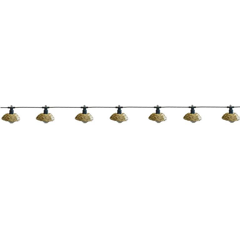 Guirlande lumineuse extérieur Poly rotin Beige 5