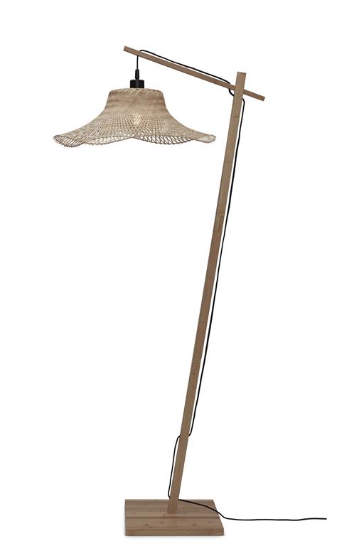 Lampadaire bambou brun 77x50x150cm