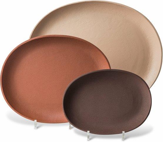 Set de 3 plateaux roses Greek - Pols Potten