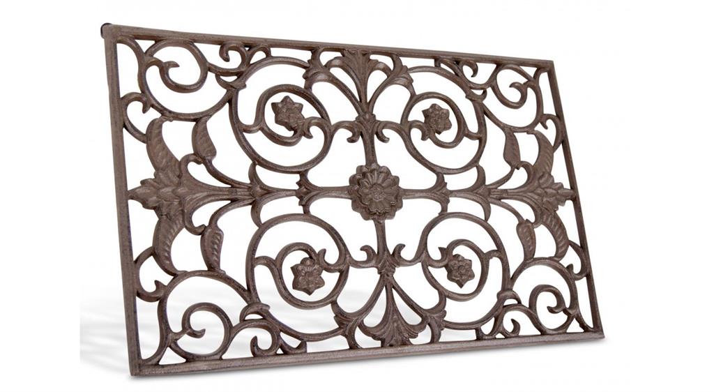 Paillasson rectangulaire fonte marron