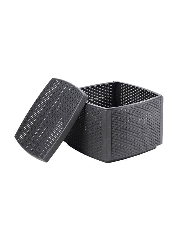 Table basse d'extérieure anthracite 53x53 cm