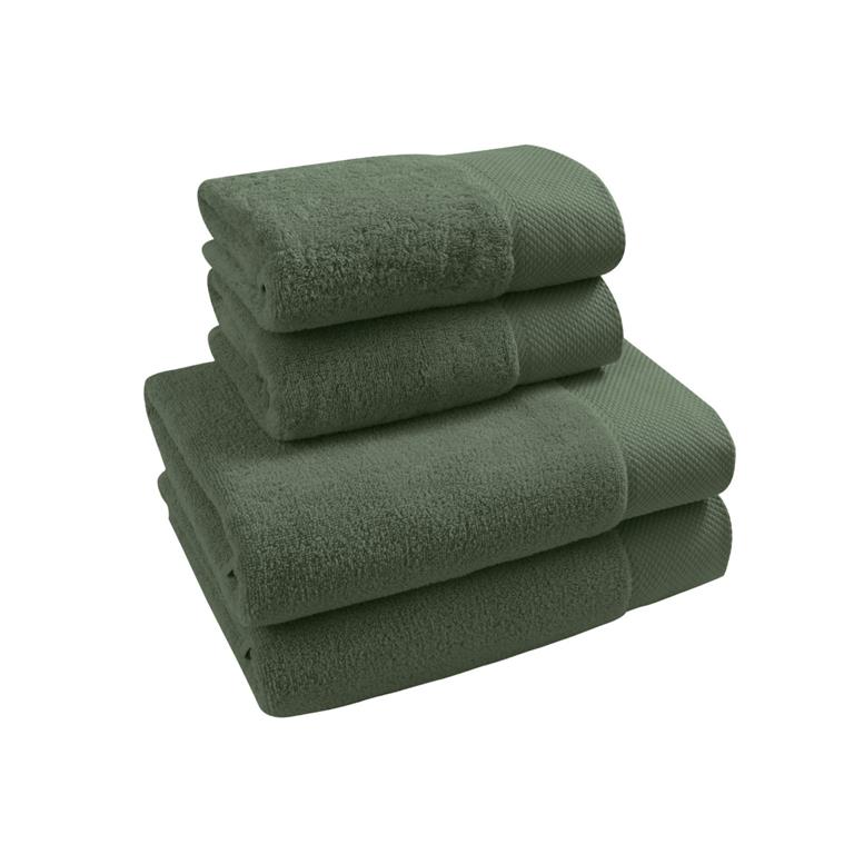 Ensemble de bain 4 pièces en coton peigné Zéro Twist Eucalyptus