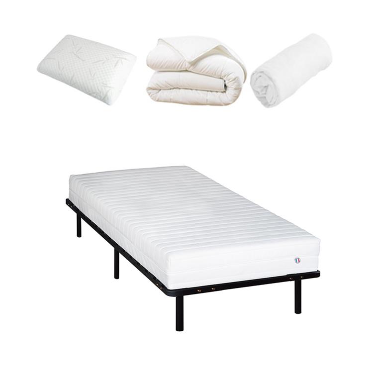 Pack  90x200 cm  Matelas Latex 