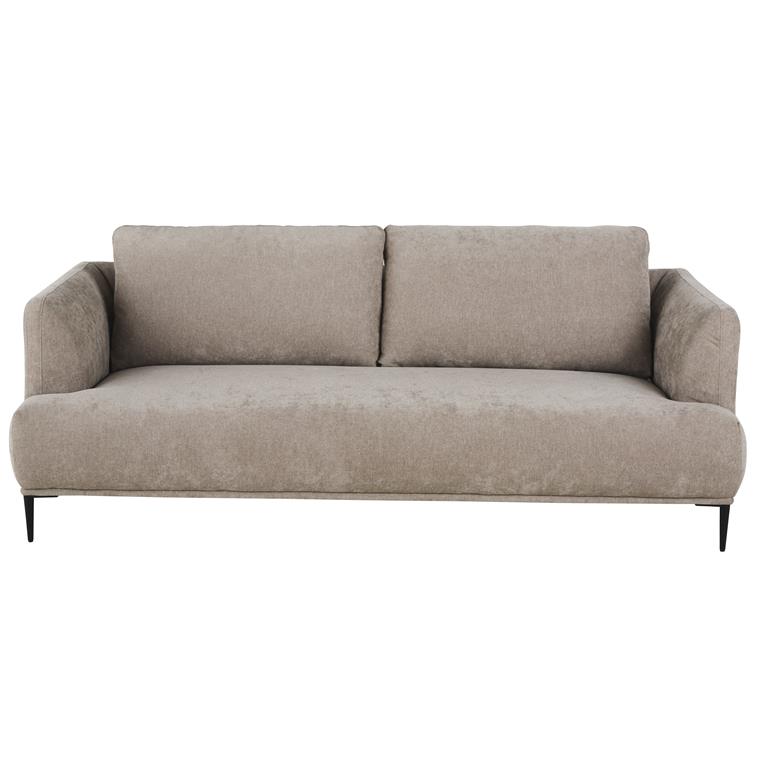 Canapé 3 places en velours beige