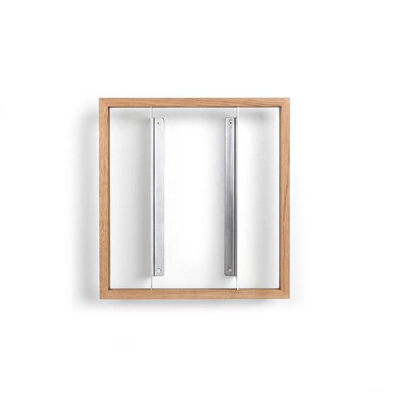 Etagère murale en bois de chêne naturel 34x32x15cm B7 - Das kleine b