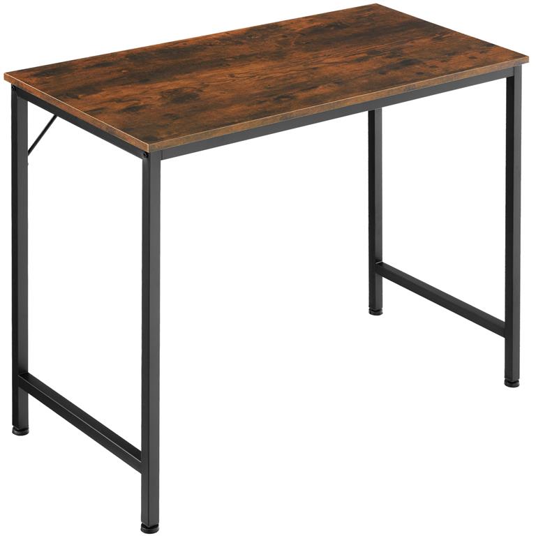 Bureau Style industriel Grand espace pour les jambes bois foncé