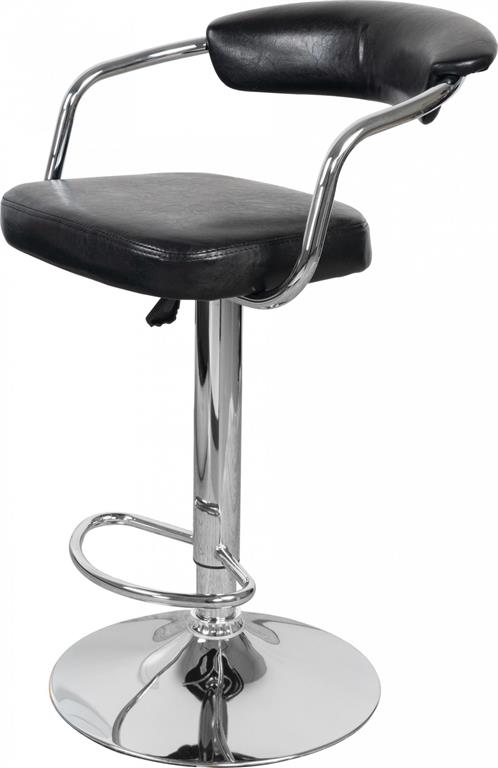 Tabouret de bar Simili Noir 360° H