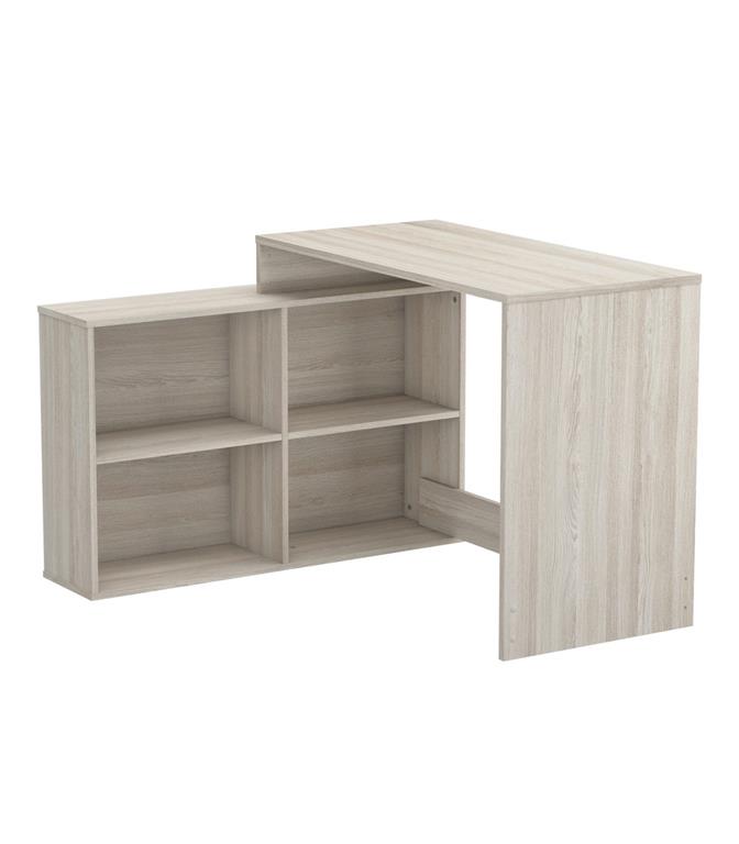 Bureau d'angle réversible 4 tiroirs L111