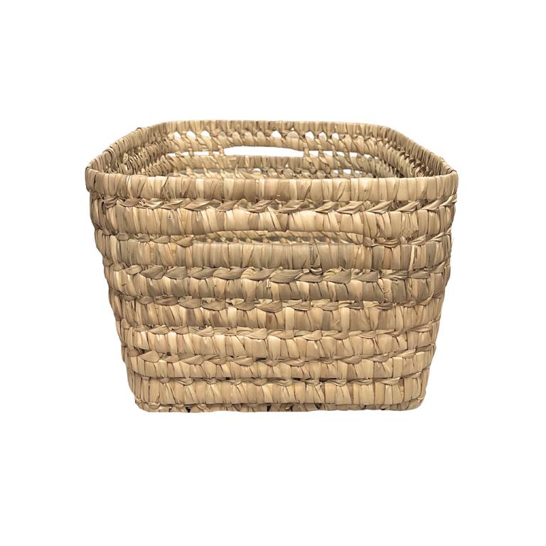 Panier de rangement rectangle  osier naturel 37x24x17 cm