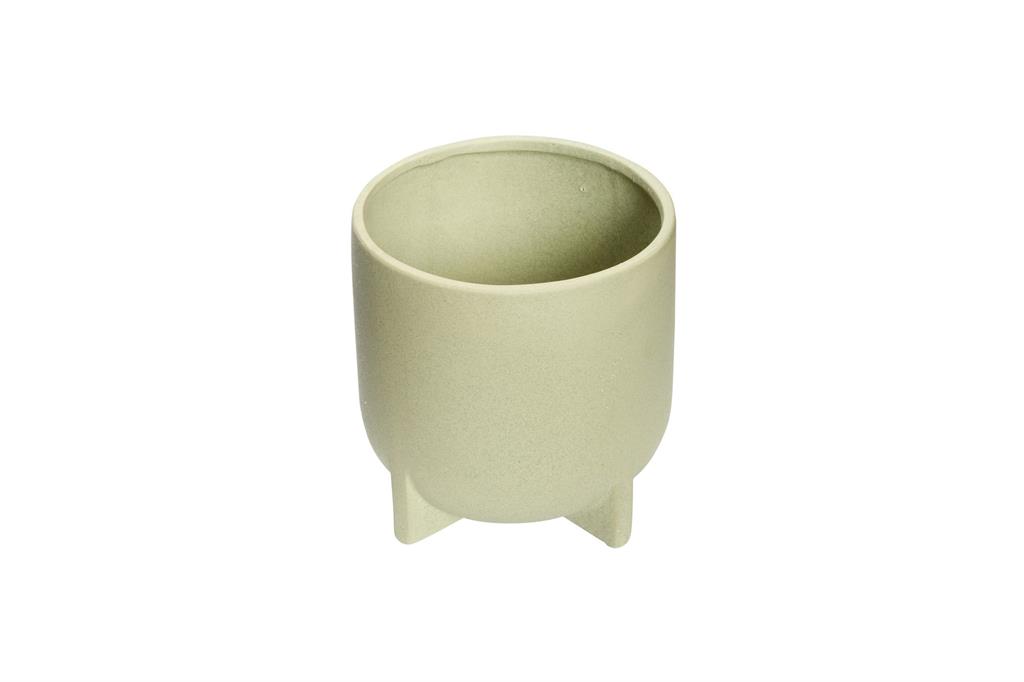 Lot de cache-pots en céramique vert H14