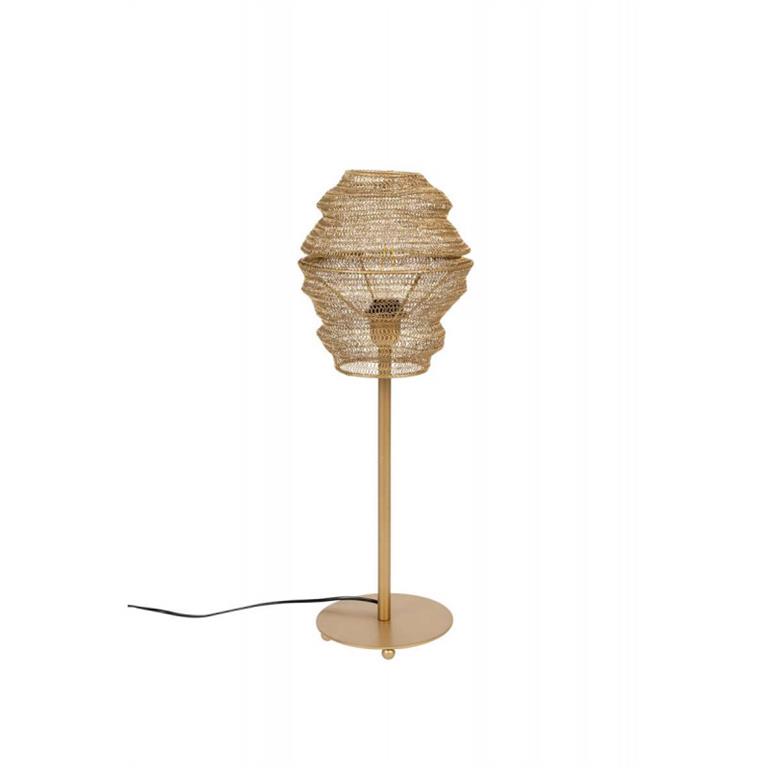Lampe à poser en métal doré