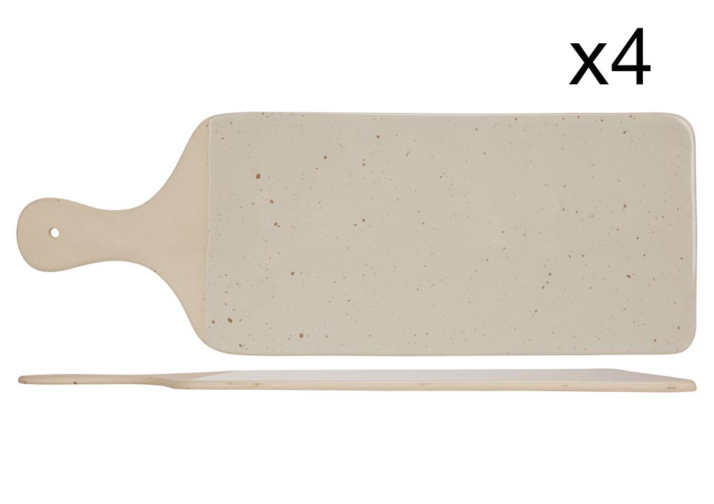 Lot de 4 Planches à servir en Grès