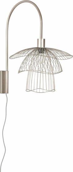 Applique en métal taupe XS Papillon - Forestier