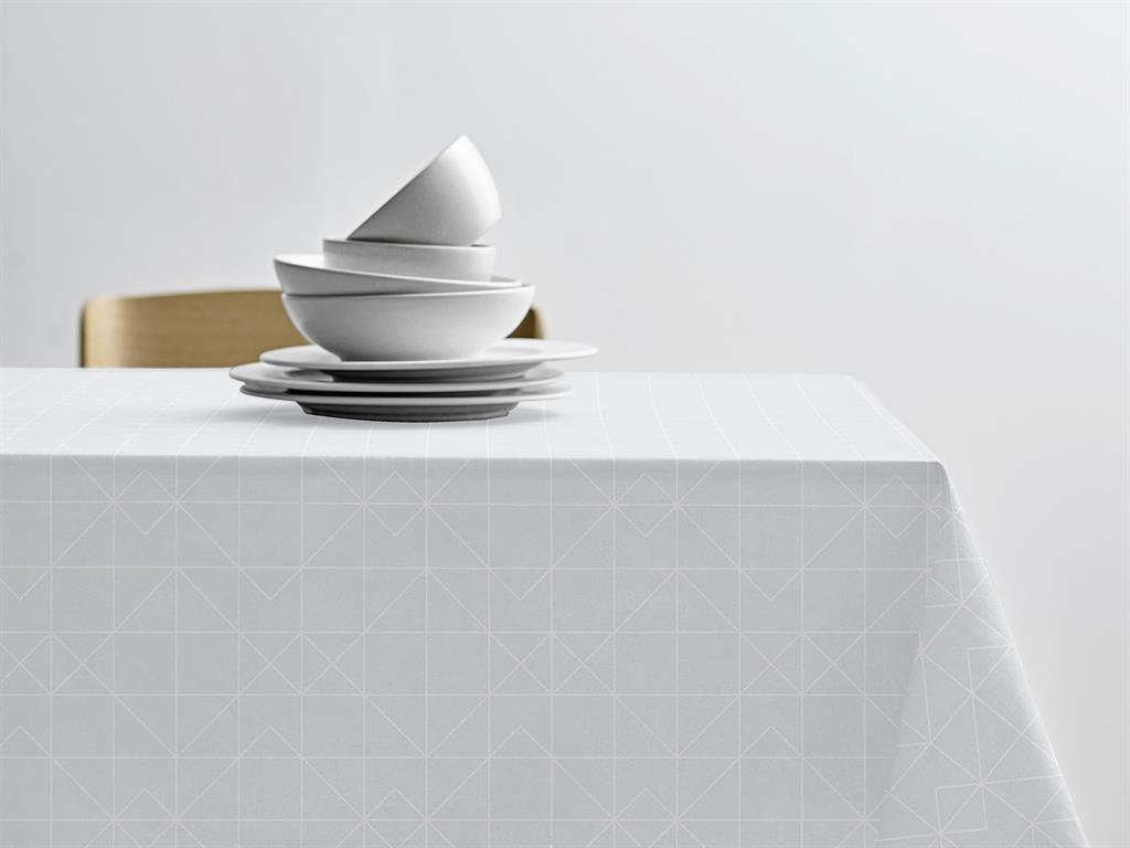 Nappe en coton blanc
