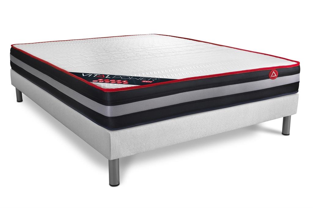 Ensemble Mousse  à mémoire de forme 180x200cm kit Blanc