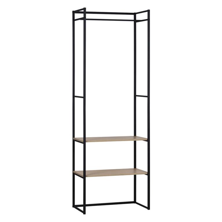 Portant vêtements bois et métal L70 x H200 cm