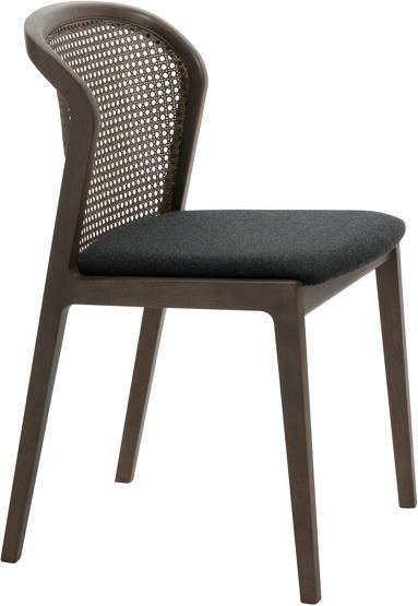 Chaise noire et marron Vienna - Colé Italian Design Label