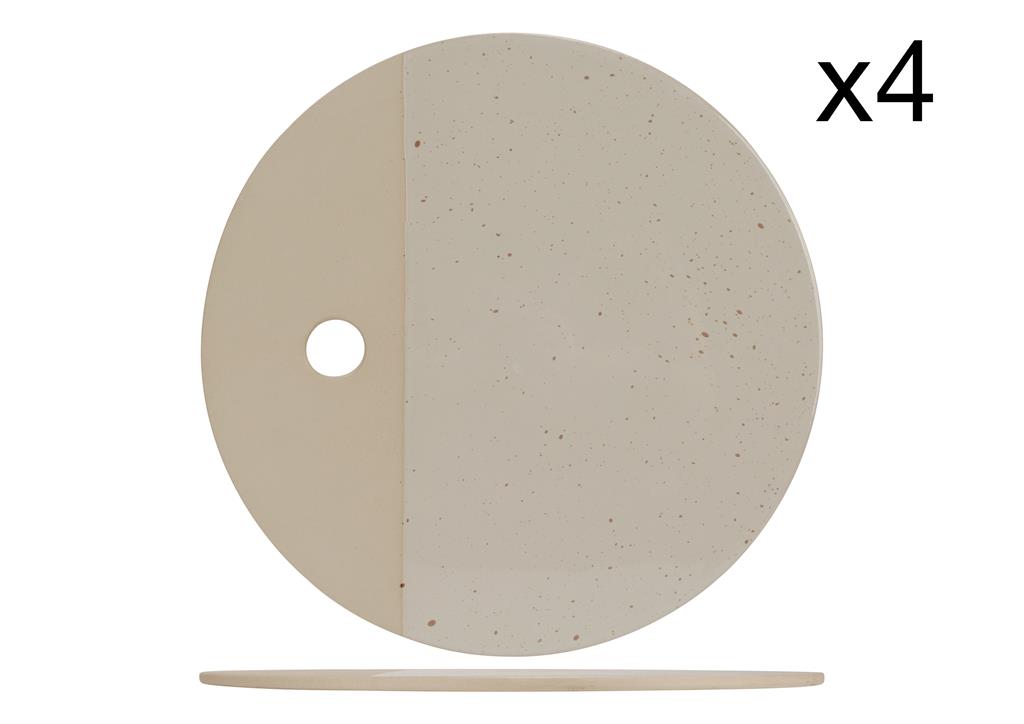 Lot de 4 Planches à servir en grès