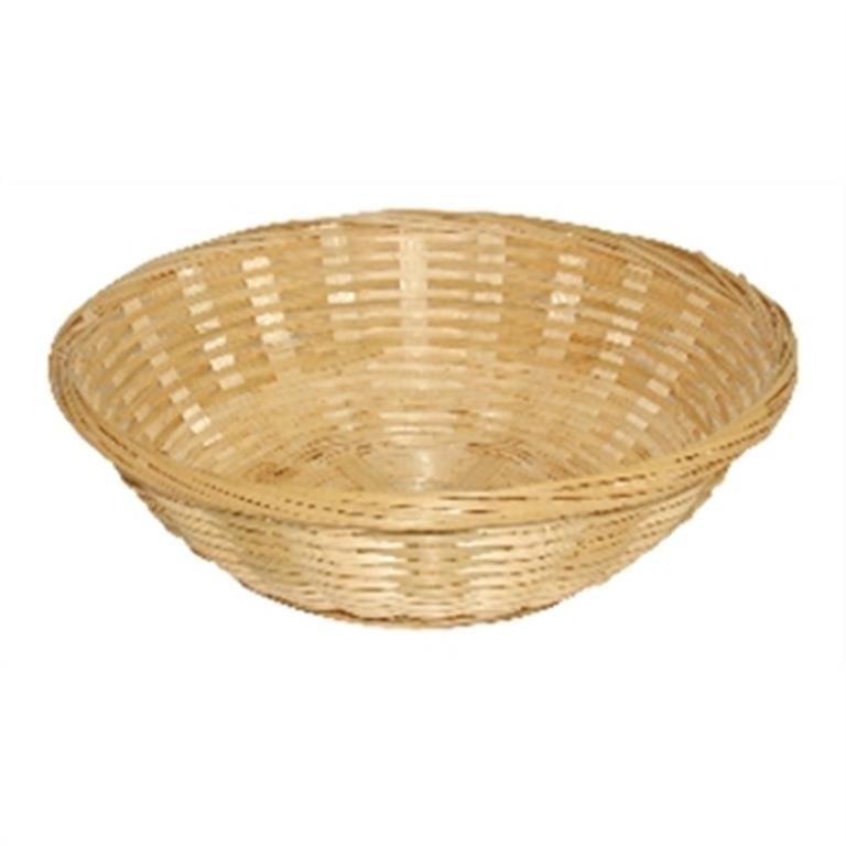Corbeille à pain ronde en osier   lot de 6