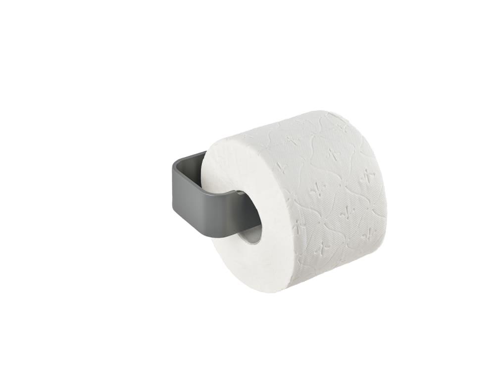 Porte-papier toilette en aluminium gris