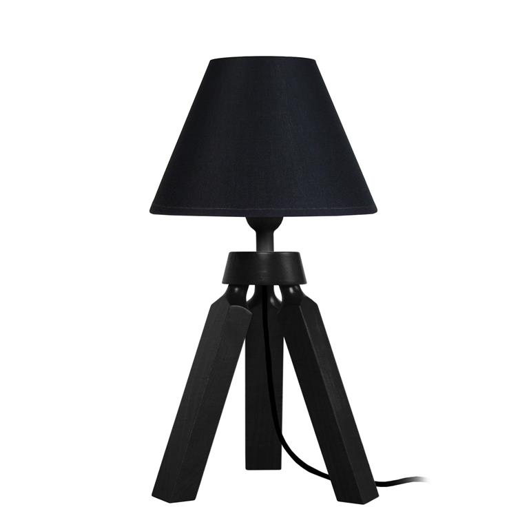 Lampe a poser bois  noir