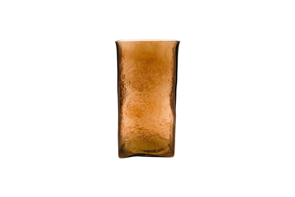 Vase en verre ambre H30