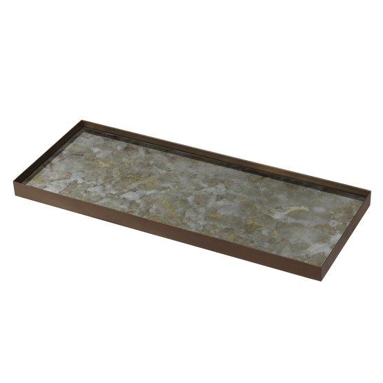 Plateau rectangulaire Fossil Organic L - Notre Monde