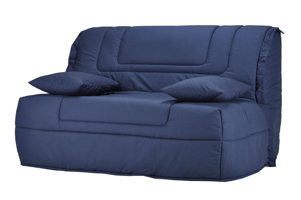 Banquette BZ avec matelas Bultex bleu 140 x 190 cm