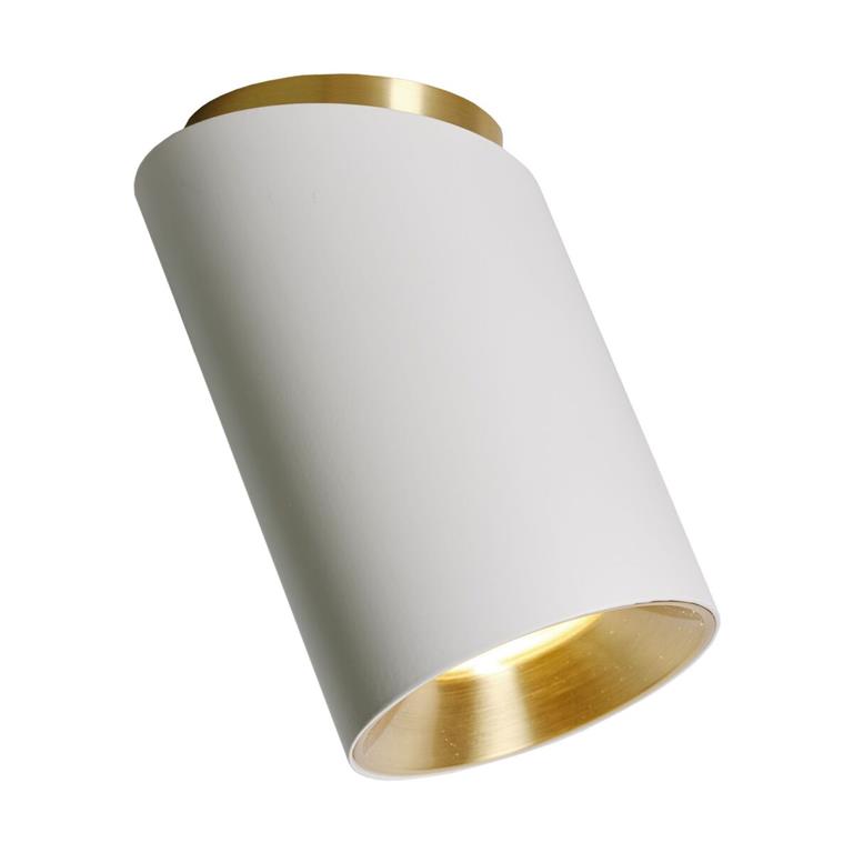 Plafonnier diagonal en acier finition blanc mat 8