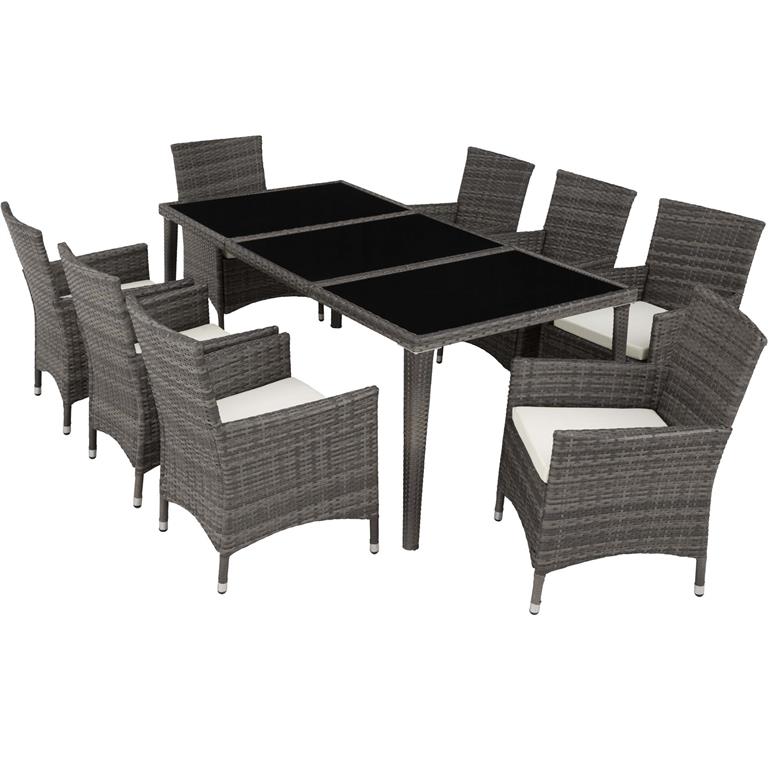 Salon de jardin Avec cadre aluminium 2 sets de housse gris