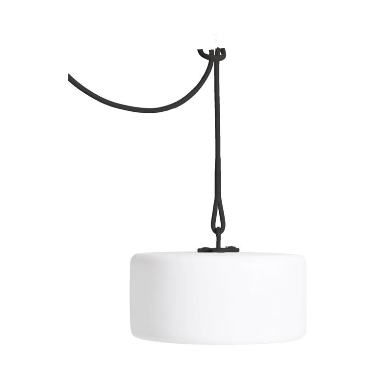 Lampe d'extérieur sans fil multifonction en polyéthène anthracite Thierry le Swinger