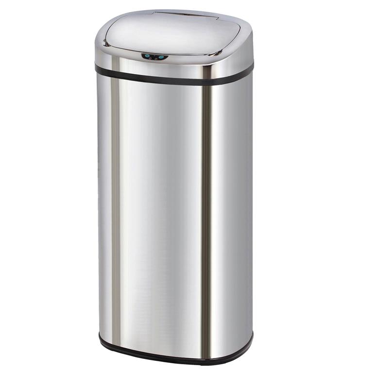 Poubelle de cuisine automatique Acier inoxydable Argent 80 L