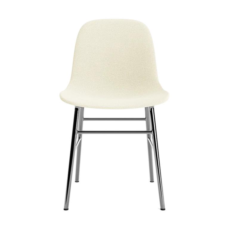Chaise rembourrée hallingdal 100 et pieds chrome Form Chair Full Upholstery - Normann