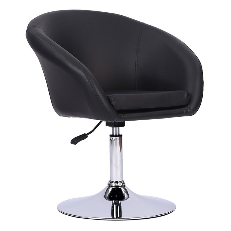 Tabouret de bar réglable en simili noir