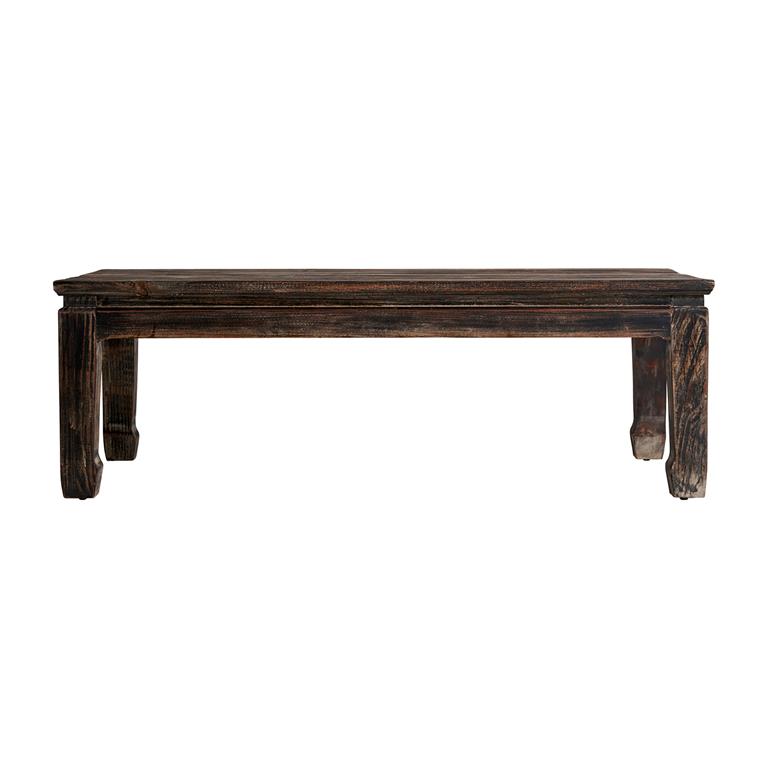 Table basse en bois de pin marron 120x60x40 cm