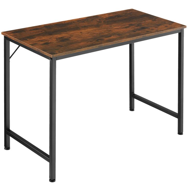 Bureau Style industriel Grand espace pour les jambes bois foncé