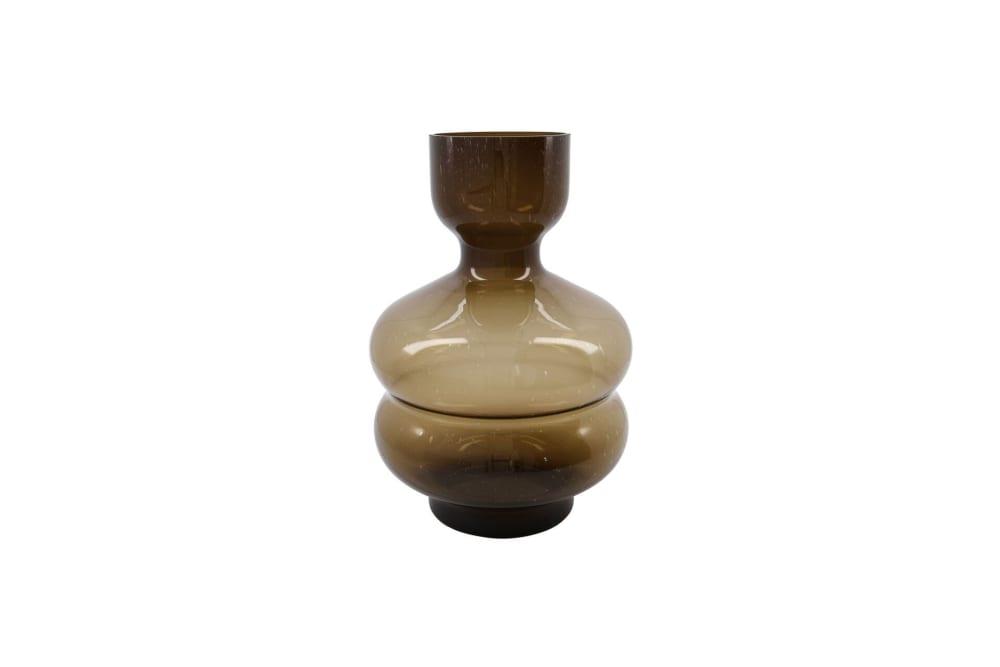 Vase en verre ambre H35