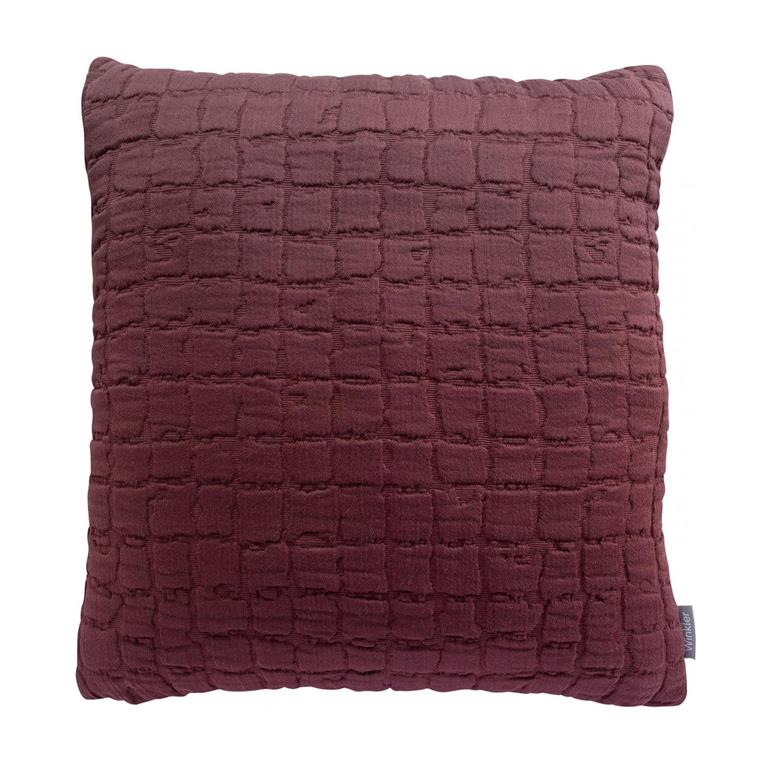 Coussin   en coton prune 45 x 45