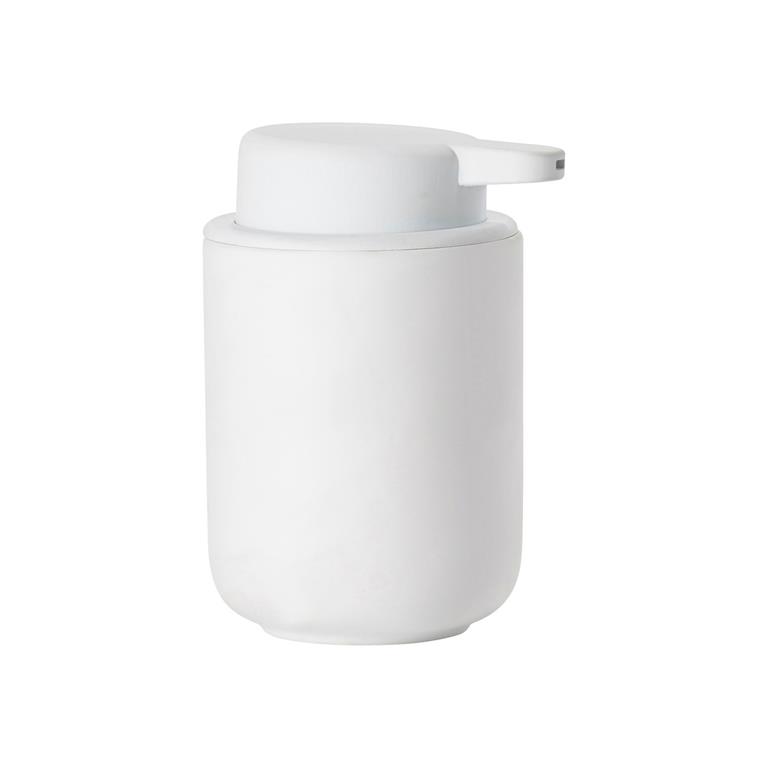 Distributeur de savon en argile blanc