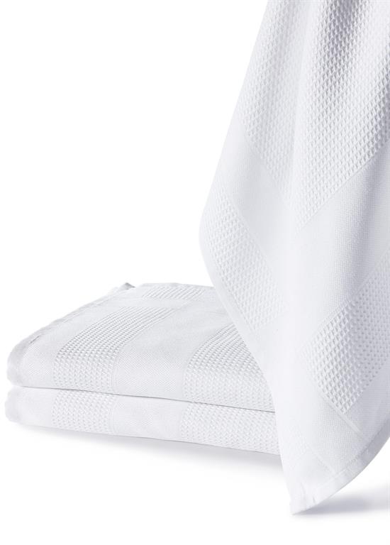 Torchon absorbant en microfibre  - lot de 3 - RONCHAN - Blanc - Coton - Taille 
