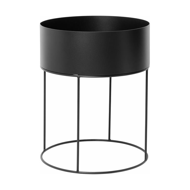 Cache-pot en acier noir 40 x 50 cm Plant Box - Ferm living