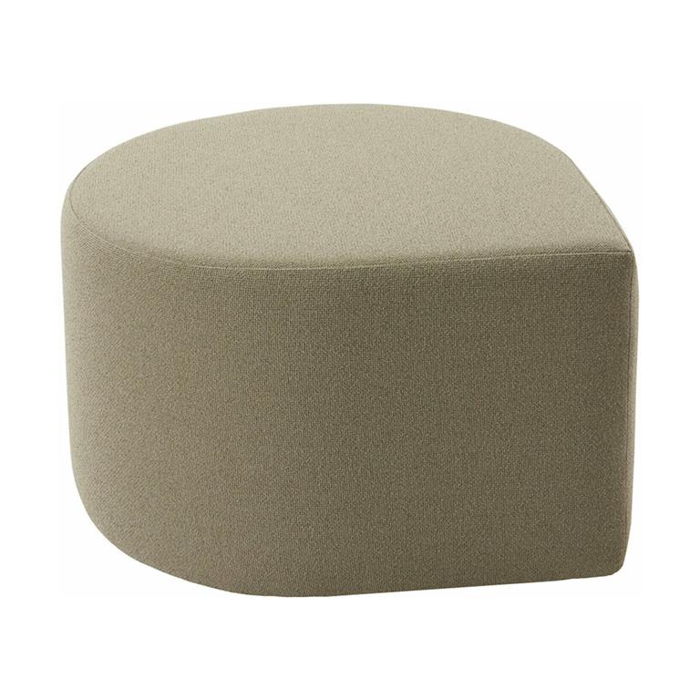 Pouf en bouclé taupe 70 x 60 cm Stilla - AYTM