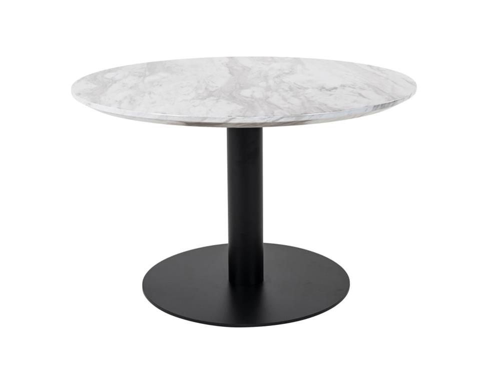 Table basse style contemporain 70 cm blanc / noir