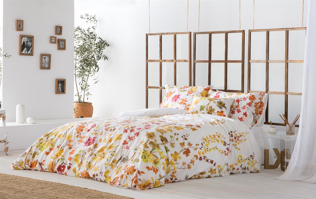 Housse de couette imprimé en percale Coton Multicolore 220x220 cm
