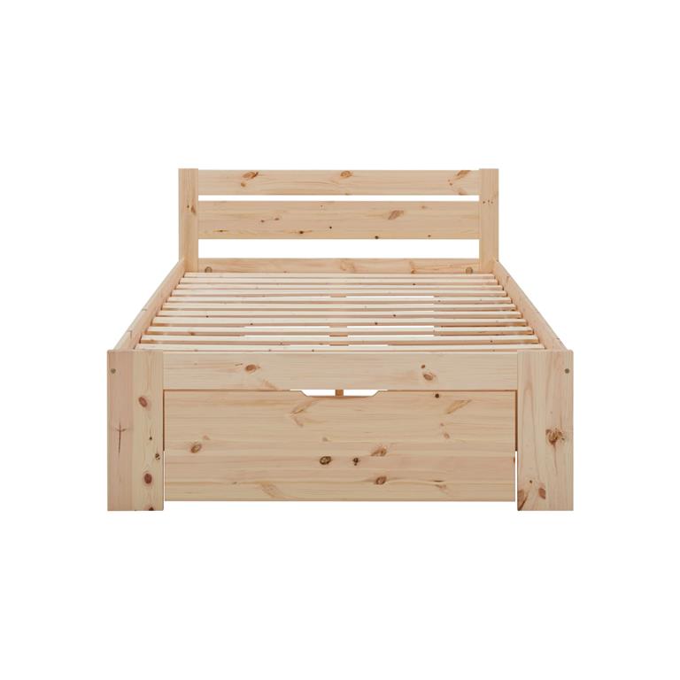 Le lit rangement Tara est idéal pour meubler une chambre durant de nombreuses années : ses lignes simples sont intemporelles et le bois massif qui le constitue en font un ...